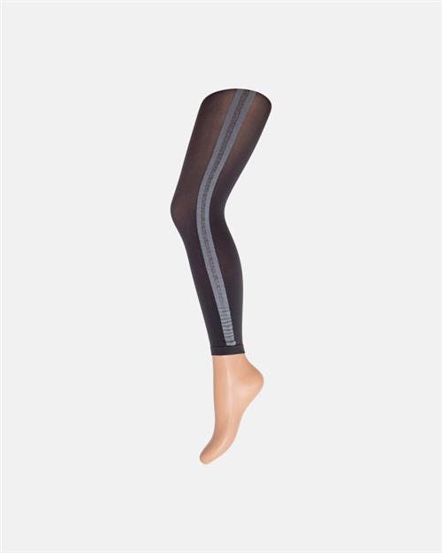 3/4 leggings "lurex strip" | 50 denier | Grå