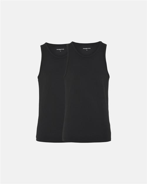 Tanktop (singlet) 2-pak | Bambusviskose | Sort