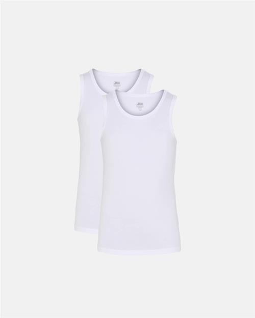 Tank-top (singlet) | 2-pak | Bambusviskose | Hvid