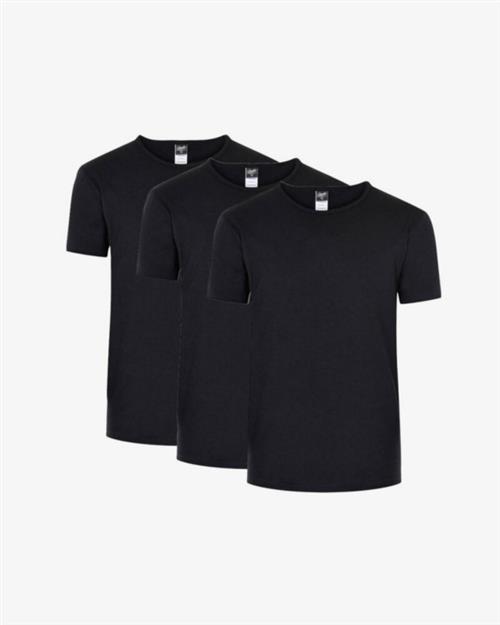 T-shirt | 3-pak | Økologisk bomuld | Sort