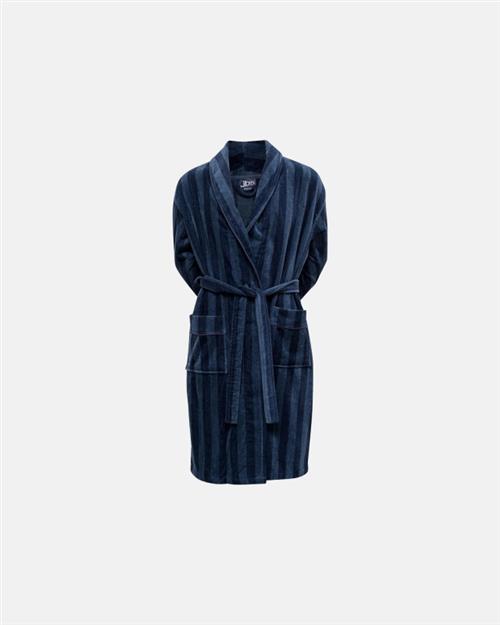 Badekåbe | 100 velour bomuld | Blå