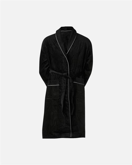 Badekåbe | 100 velour bomuld | Sort