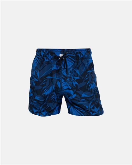 Badeshorts | Polyester | Blå mønstret