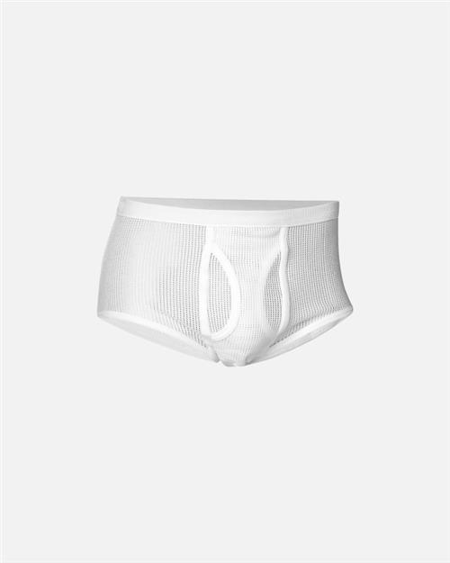 Briefs med gylp | 100 mesh bomuld | Hvid