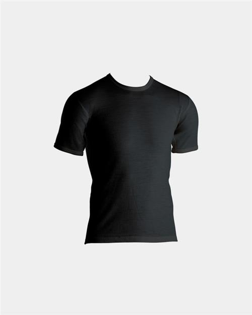 Undertrøje t-shirt | 100 merino uld | Sort