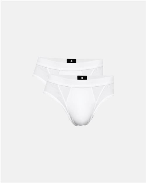 Briefs | 2-pak  | Økologisk bomuld | Hvid