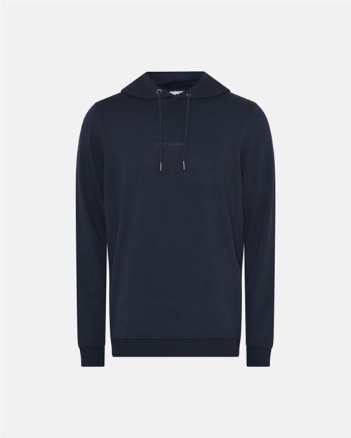 Hoodie med logo | Bambusviskose | navy
