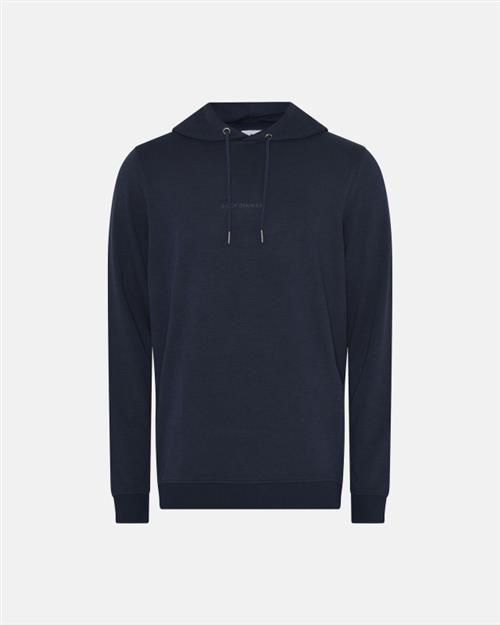 Hoodie med logo | Bambusviskose | navy