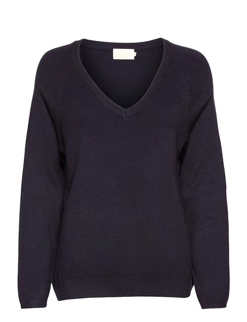 Se Minus Peony V- Neck Pullover Minus Blue ved Booztlet