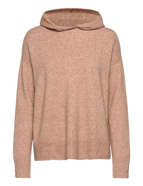 Se Selected Femme Slfnovah Ls Knit Hoodie B Selected Femme Brown ved Booztlet