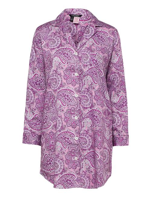 Lauren Ralph Lauren Homewear Lrl L/S Sleepshirt Purple Pt Lauren Ralph Lauren Homewear Pink