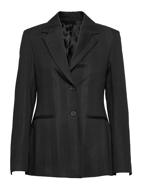 Wood Wood Isobel Block Stripe Blazer Wood Wood Black