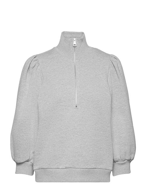 Gestuz Nankitagz Ss Zipper Sweatshirt Gestuz Grey