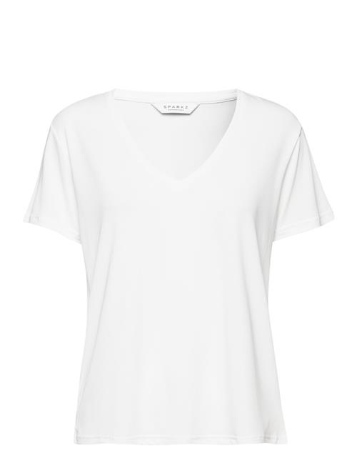 Se Petti V Neck Tee SPARKZ COPENHAGEN White ved Booztlet