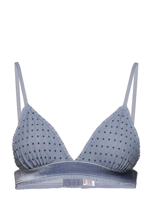 Se Becksöndergaard Tassie Soft Dot Bra Becksöndergaard Blue ved Booztlet