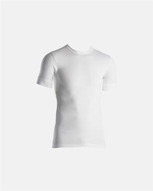 T-shirt "rib" | Økologisk bomuld | Hvid