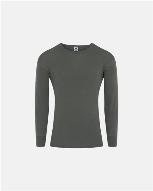 Langærmet t-shirt | 100 merino uld | Grøn