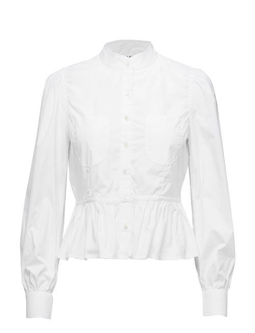 Double Pocket Peplum Blouse FRAME White