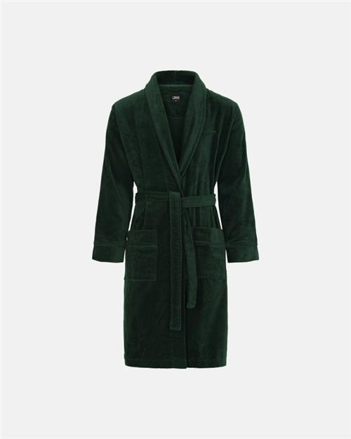 Badekåbe | 100 velour bomuld | Grøn