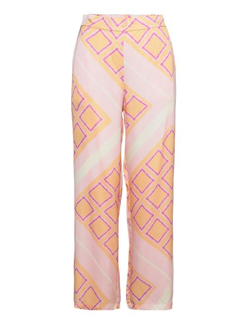 Se Coster Copenhagen Wide Pants In Ikat Square Print - S Coster Copenhagen Patterned ved Booztlet