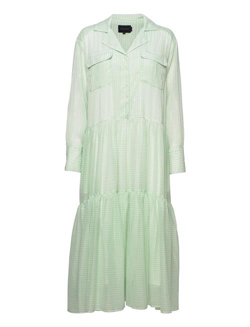 Birgitte Herskind Trine Ltd. Dress - Light Green Checks Birgitte Herskind Green