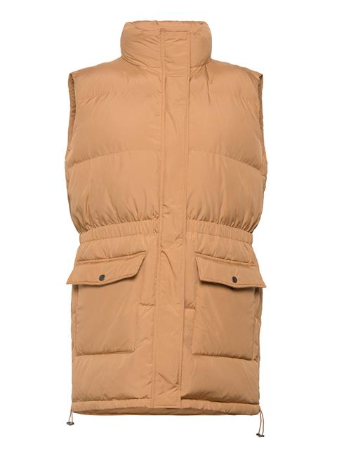 Se Noella Eden Puffer Waistcoat Noella Brown ved Booztlet