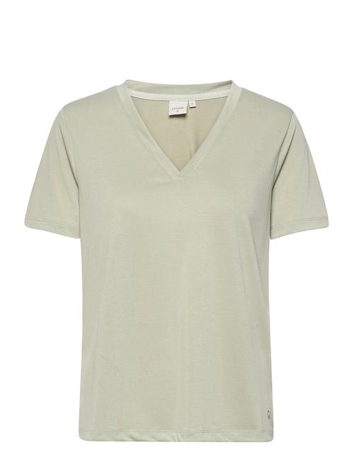 Se Cream Crmodala T-Shirt Cream Green ved Booztlet