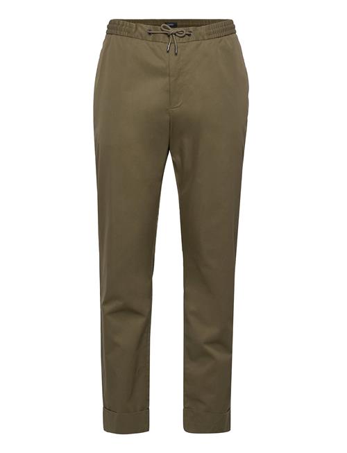 Esprit Collection Chinos With An Elasticated Waistband Made Of Blended Organic Esprit Collection Green