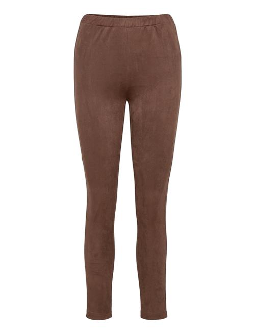 Se Culture Cudelia Leggings Culture Brown ved Booztlet