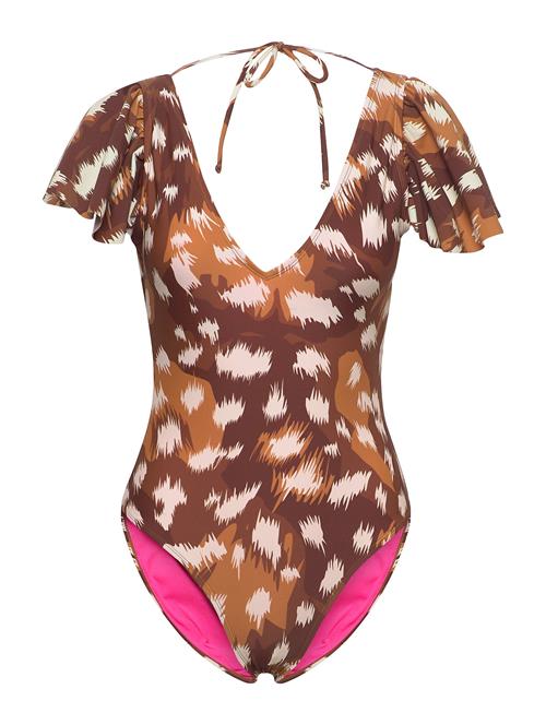 Svea W. Frilly Swimsuit Svea Patterned