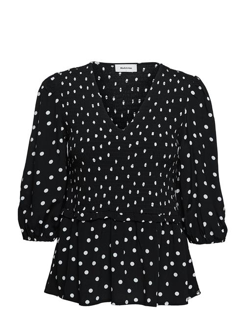 Tomme Print Top Modström Black