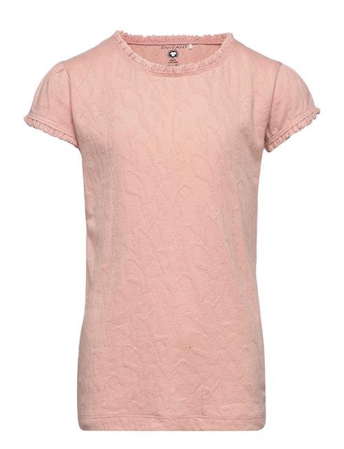 Se En Fant T-Shirt Ss Jacquard En Fant Pink ved Booztlet