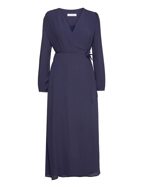 Wrap Dress Ankle Length IVY OAK Navy