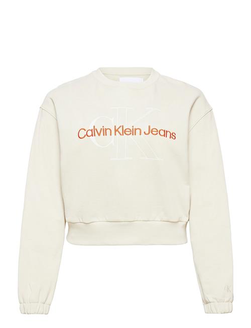 Calvin Klein Jeans Plus Two T Monogram Crew Neck Calvin Klein Jeans White