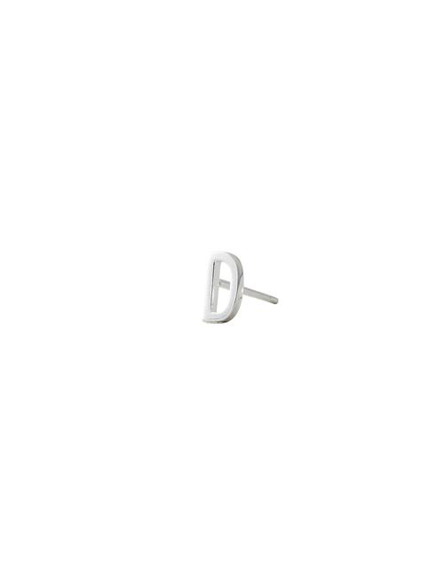 Se Design Letters Earring Studs Archetypes, Silver, A-Z Design Letters Silver ved Booztlet