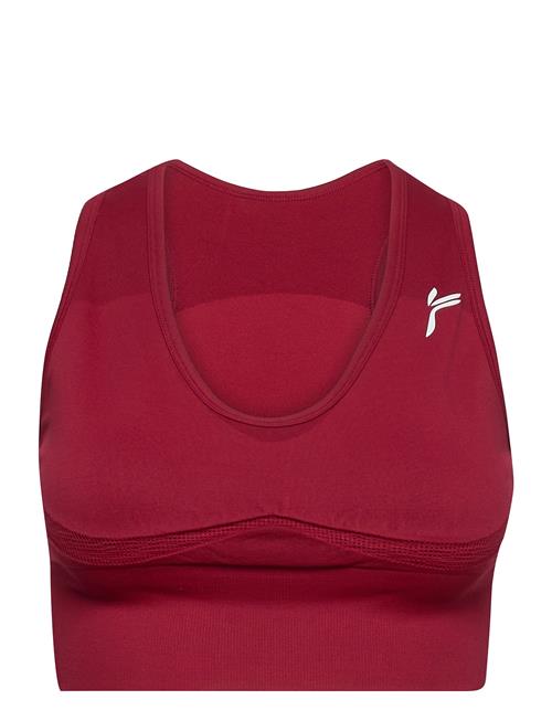 Se Dark Grey Elevate Crop Top Famme Red ved Booztlet