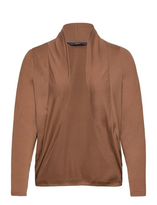 Se Vero Moda Vmzera Ls Cardigan Jrs Lt Vero Moda Brown ved Booztlet