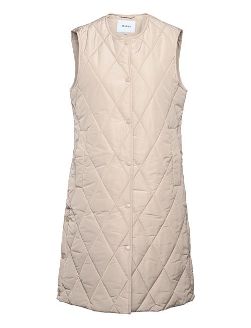 Adelia Padded Vest Minus Beige