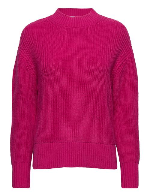 Selected Femme Slfbailey Ls Knit Slit O-Neck B Ex Selected Femme Pink