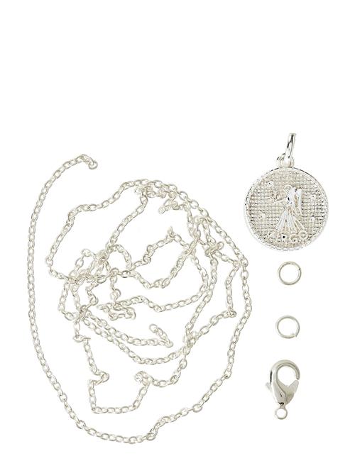 Se Me & My Box Zodiac Coin Pendant And Chain Set, Virgo Me & My Box Silver ved Booztlet