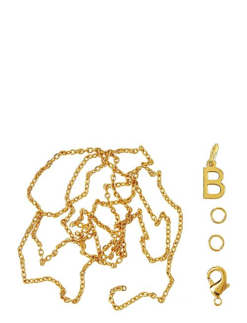 Se Me & My Box Letter B Gp With O-Ring Chain And Clasp Me & My Box Gold ved Booztlet