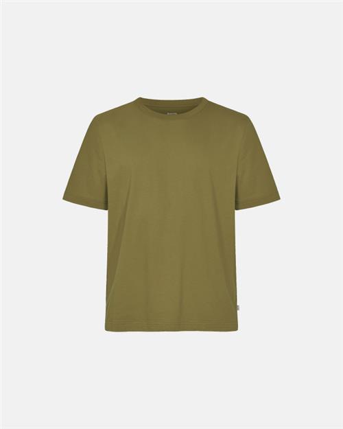 T-shirt "mid-sleeve" | 100 økologisk bomuld | Olivengrøn