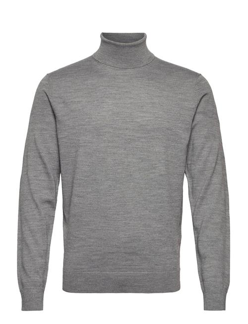 Se Selected Homme Slhtown Merino Coolmax Knit Roll B Selected Homme Grey ved Booztlet