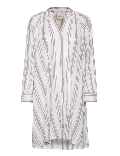 Moshi Moshi Mind Fortune Dress Dobby Stripe Moshi Moshi Mind White