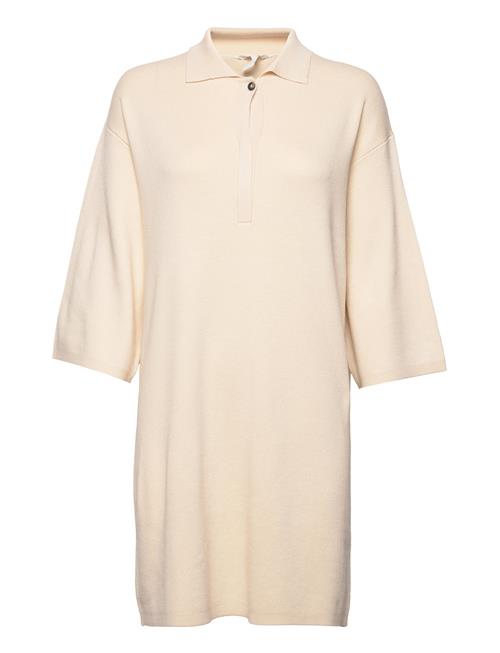 Object Objmetza 3/4 Short Knit Dress 122 Object Cream