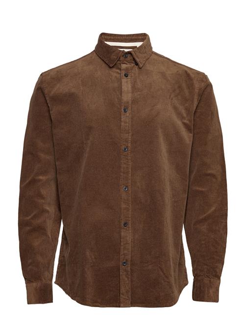 Anerkjendt Akleif Corduroy Shirt Anerkjendt Brown