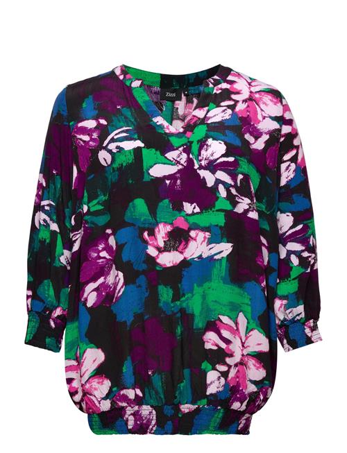 Se Zizzi Minger, 3/4, Blouse Zizzi Patterned ved Booztlet