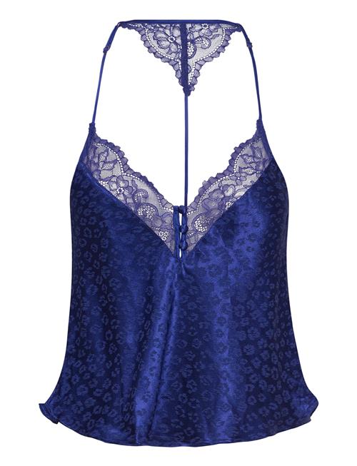 Hunkemöller Cami Jacquard Lace Leopard Hunkemöller Blue