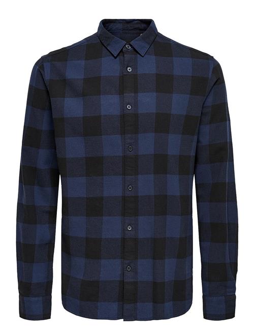 ONLY & SONS Onsgudmund Ls Checked Shirt ONLY & SONS Blue