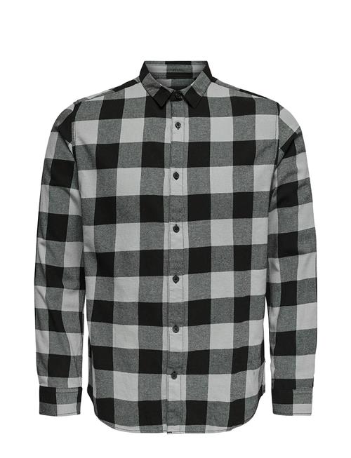 ONLY & SONS Onsgudmund Ls Checked Shirt ONLY & SONS Grey